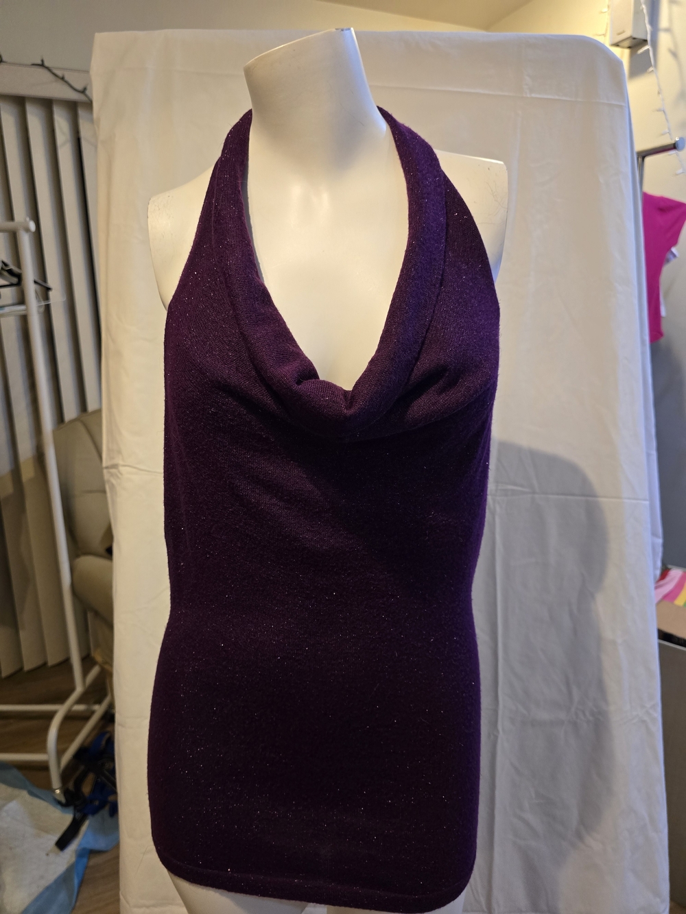 Women’s Purple Cowl Neck  Tank